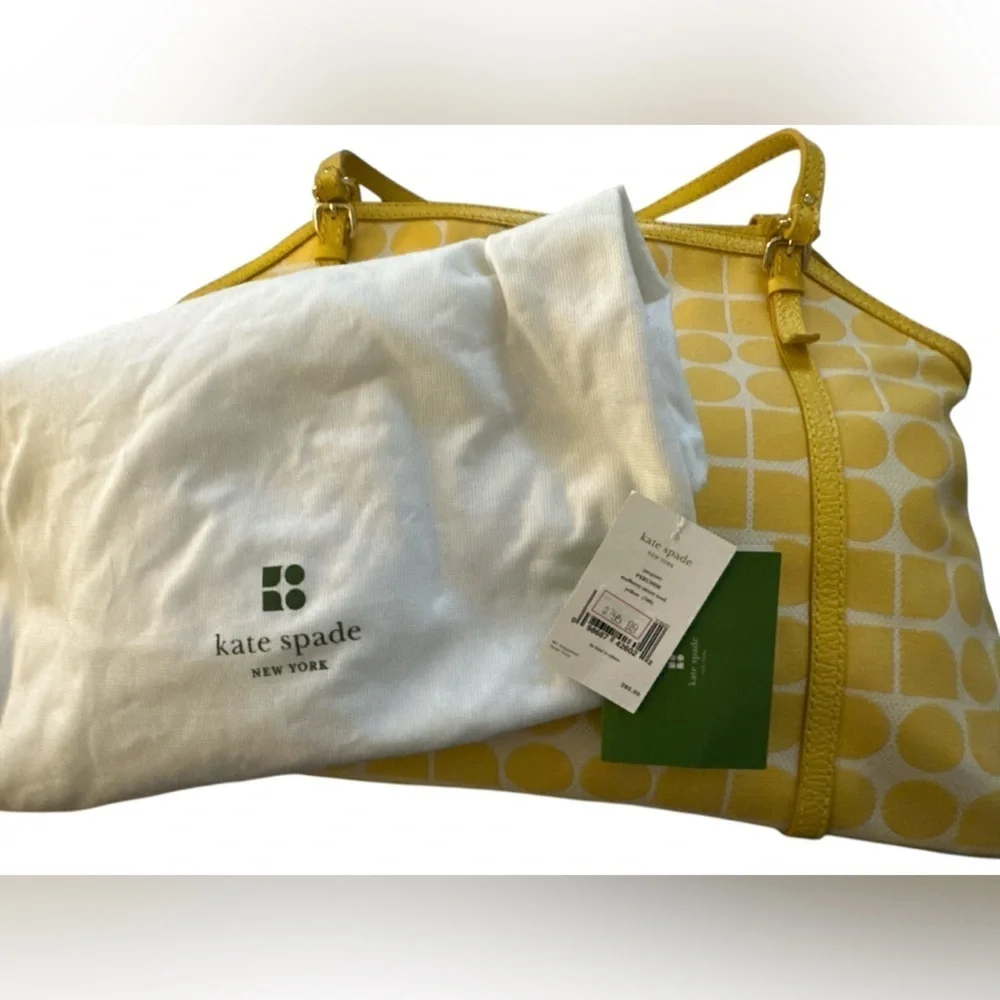 Kate Spade Jacques Mulberry Street Noel Shopper Bag Tote Yellow NWT